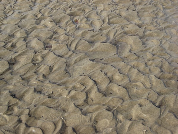 Sand under water